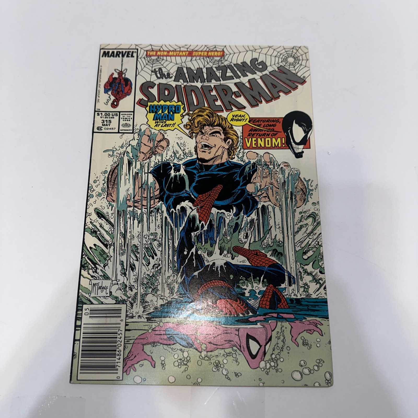Amazing Spider-Man #315 Marvel Comics Venom Hydro-Man Todd McFarlane VF- Copy Amazing Spider-Man #315 Marvel Comics Venom Hydro-Man Todd McFarlane VF- Copy