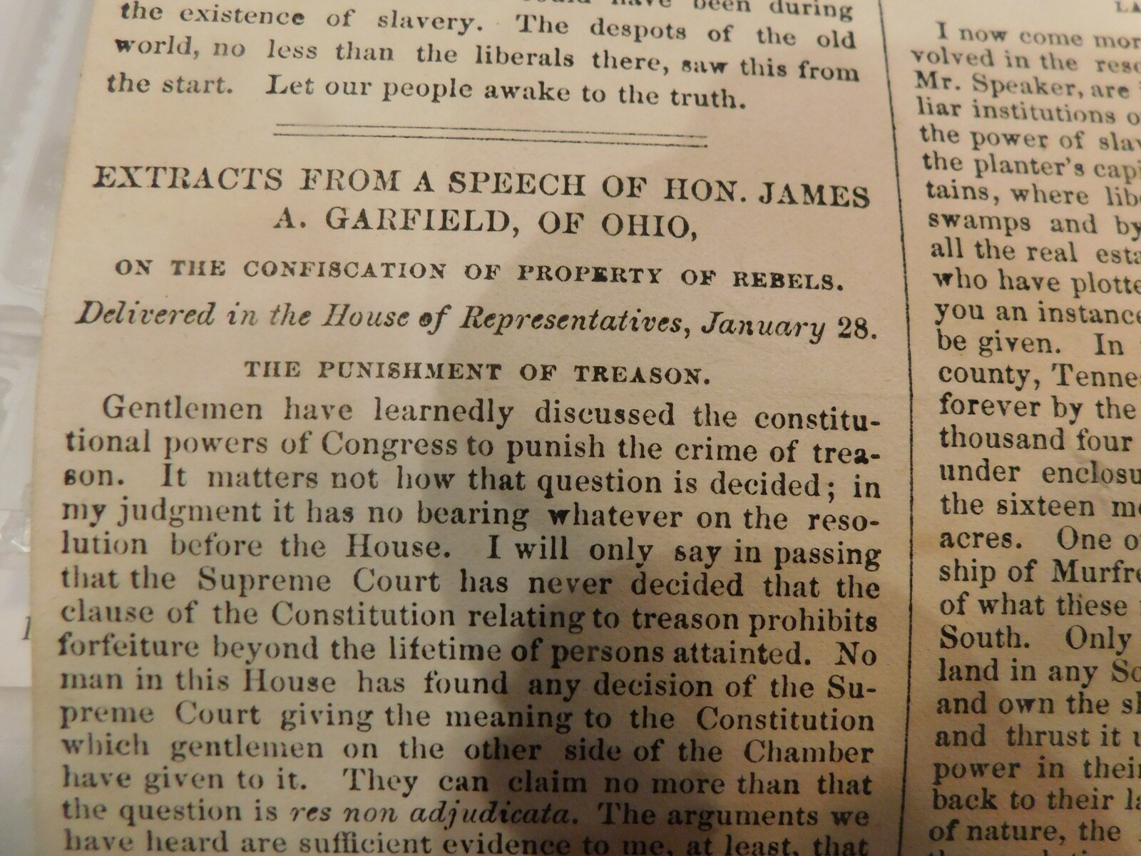 432 Gen James Garfield Future President Broadside News CIVIL WAR Patriotic Copy