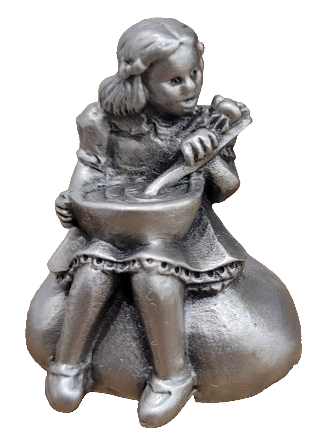 Vintage Hudson Pewter Little Miss Muffet 1982