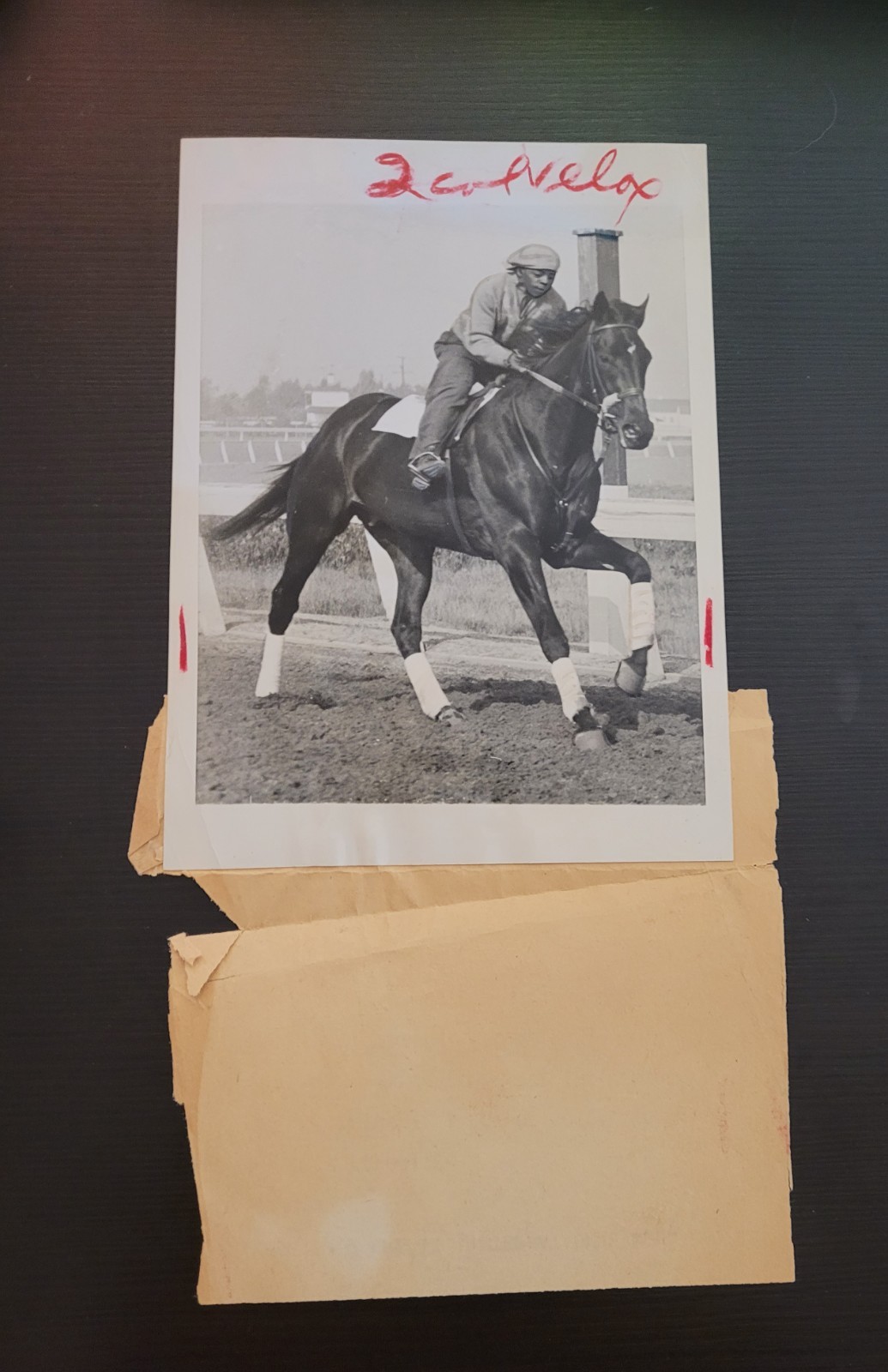 Vintage 1949 Wire Photo Knockdown Kentucky Derby Racehorse Exercise Boy Vintage 1949 Wire Photo Knockdown Kentucky Derby Racehorse Exercise Boy