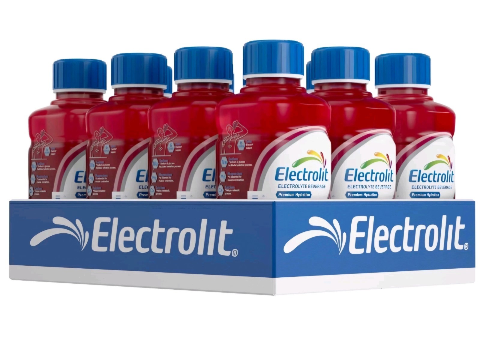 Electrolit, Electrolyte Beverage, Fruit Punch, 21 Fl Oz bottle Pack of 12 Electrolit, Electrolyte Beverage, Fruit Punch, 21 Fl Oz bottle Pack of 12