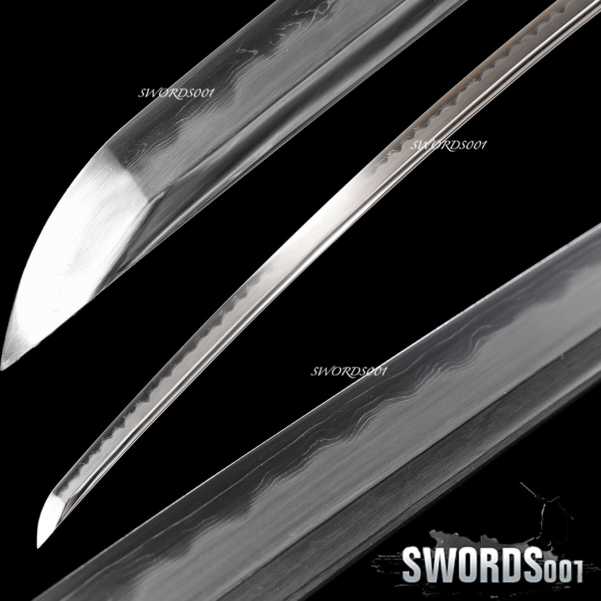 Hand Polished Japanese Samurai Katana Sword Honsanmai Clay Tempered Bare Blade Hand Polished Japanese Samurai Katana Sword Honsanmai Clay Tempered Bare Blade