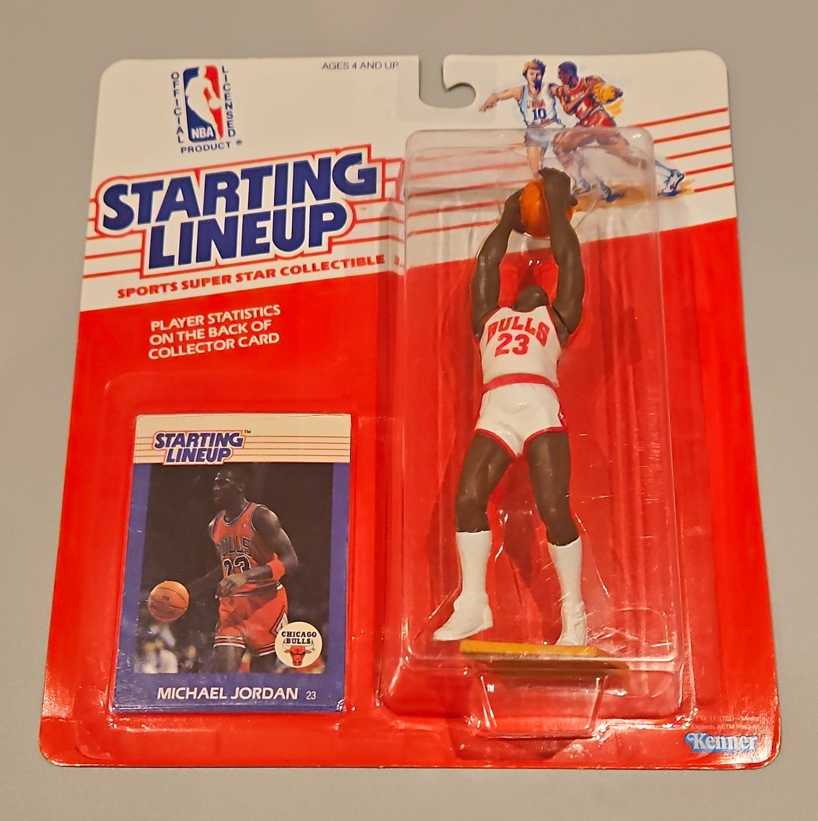 1988 Kenner Starting Lineup Michael Jordan Figure & Card 1st Year Sealed Bulls