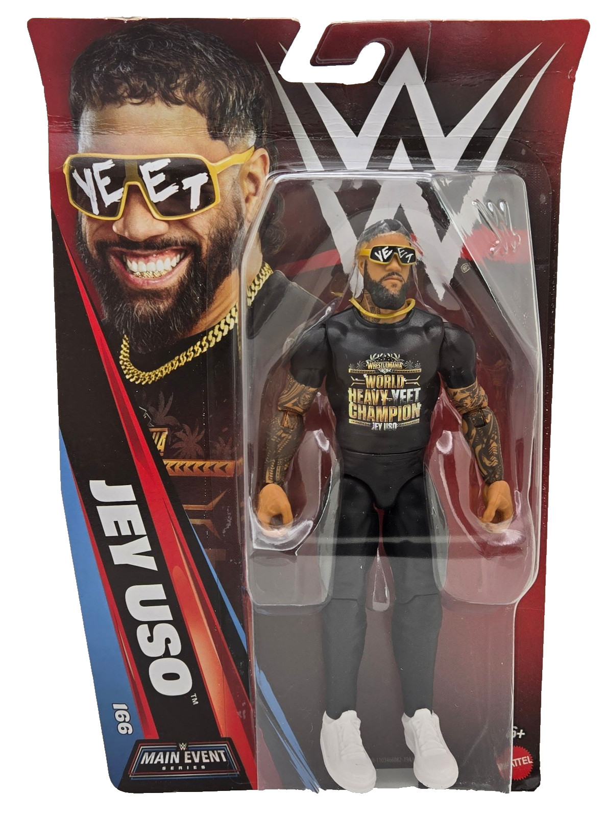 Mattel WWE Main Event Series 166 Jey Uso Action Figure Wrestling Superstar