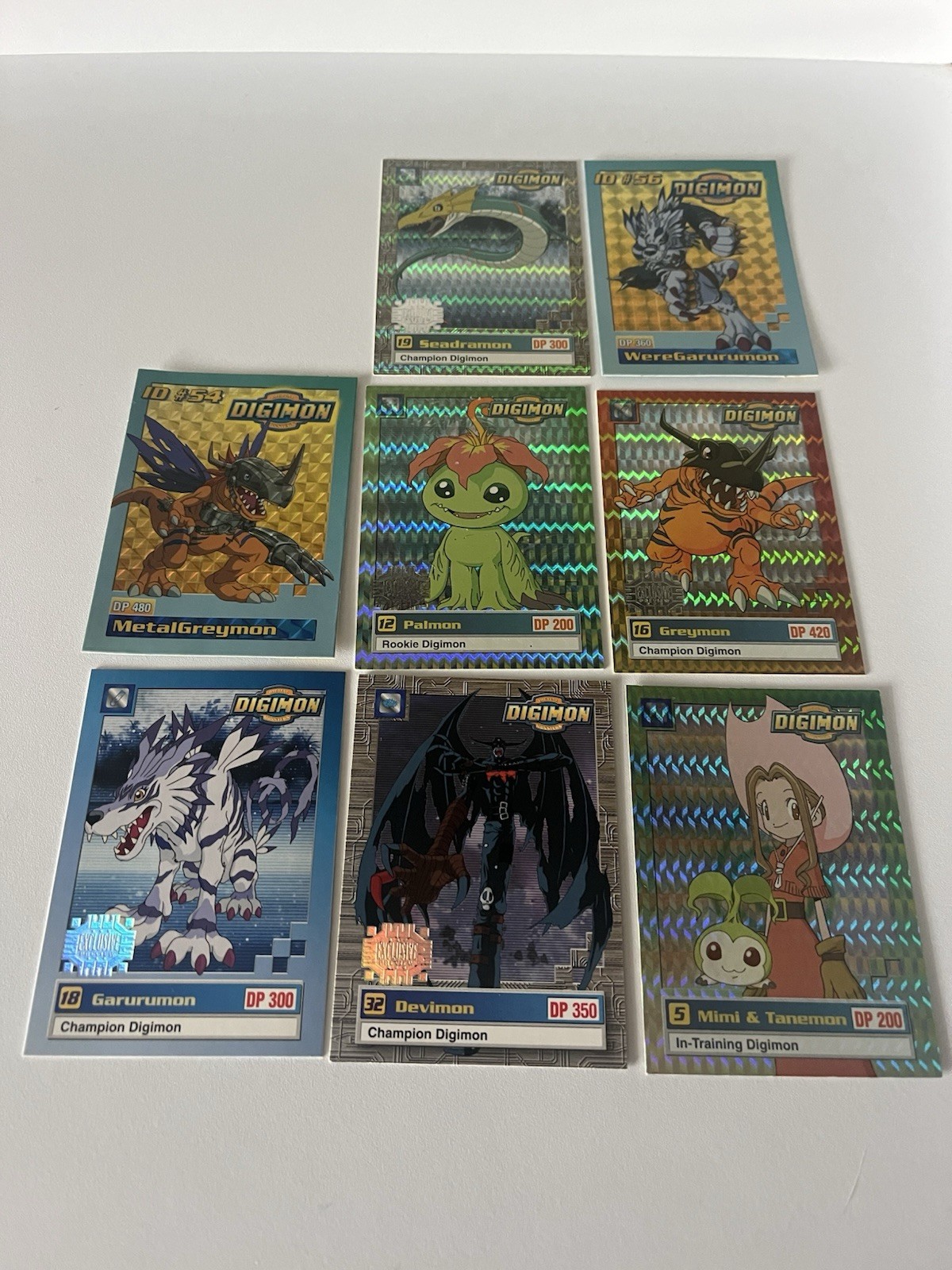 Bandai Digimon 1999 Hologram Non-Sport Trading Card Lot 7 - Greymon