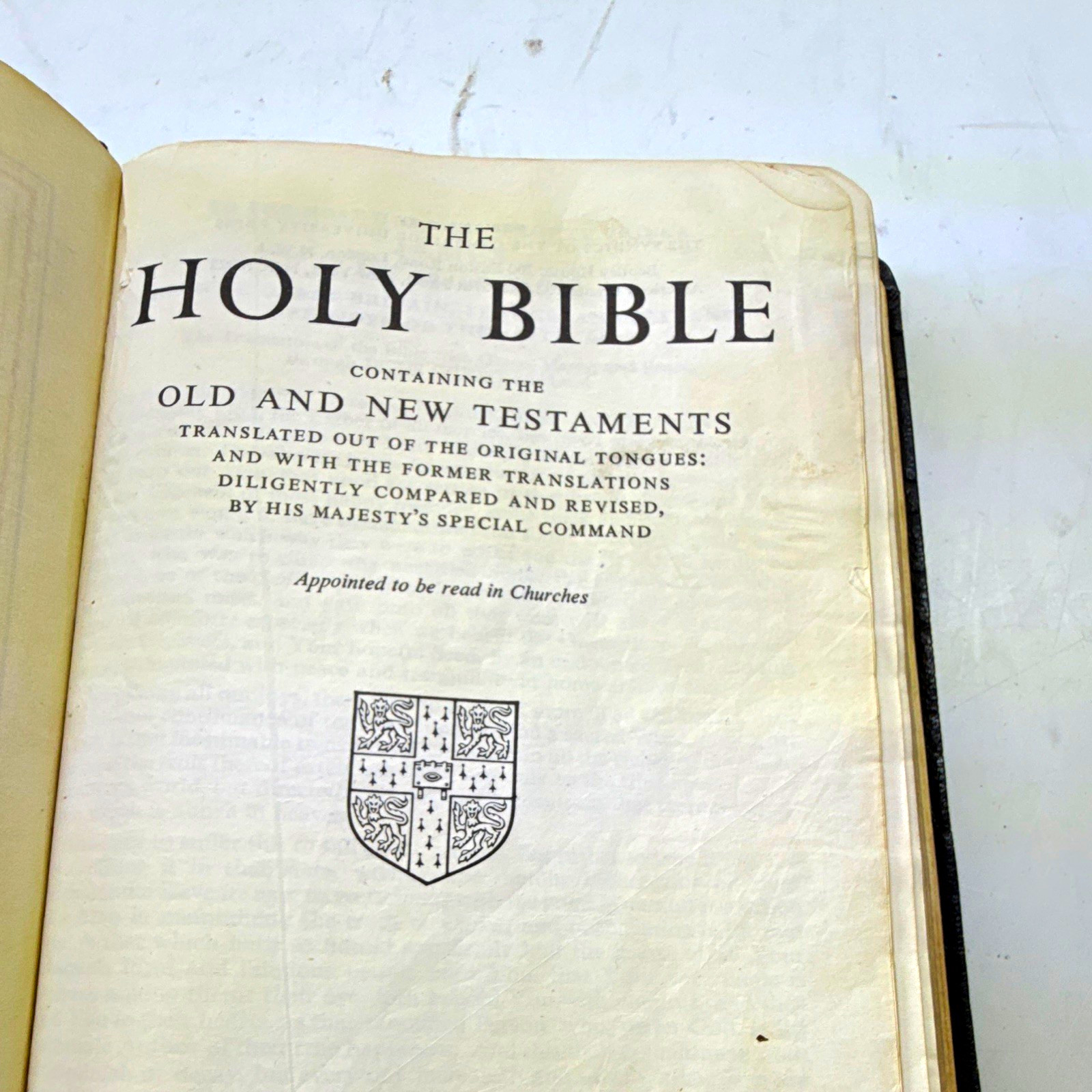 Cambridge Holy Bible Concordance Black Leather Old & New Testaments Christianity