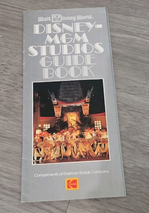 Vintage 1989 Walt Disney World MGM Studios Guide Book Brochure