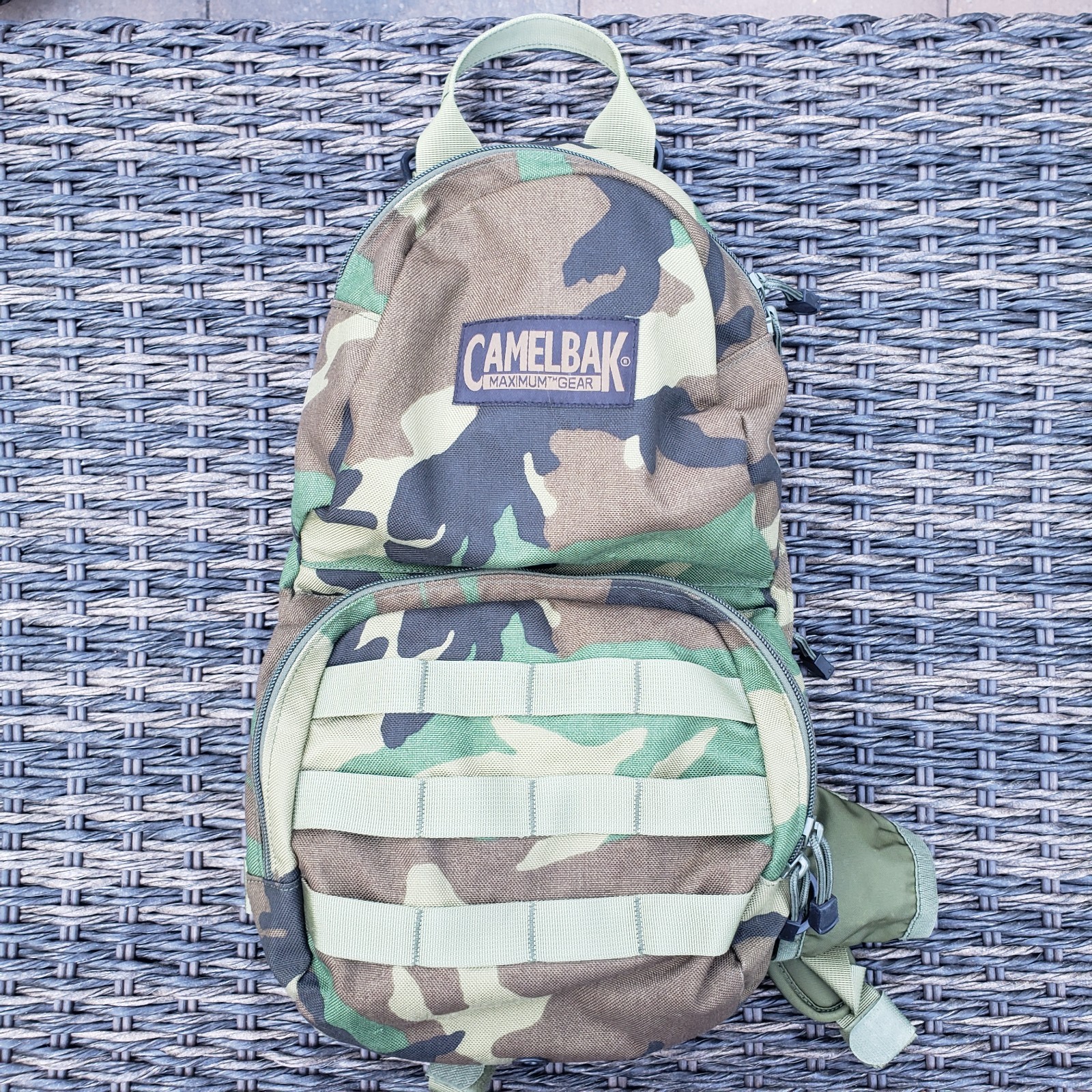 Camelbak MULE Maximum Gear Hydration Pack Backpack M81 Woodland Camo