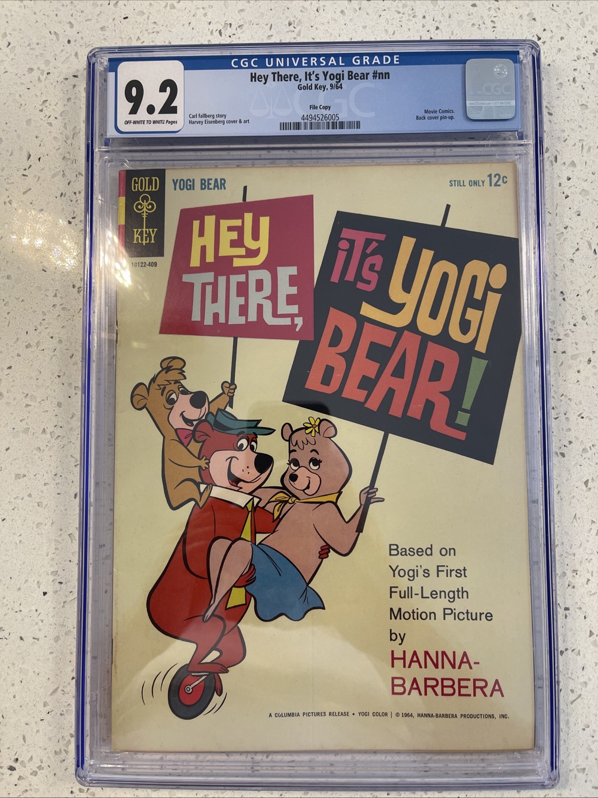 Hey There, It's Yogi Bear #1 (Western September 1964) Cgc 9.2 🔥🔥🔥🔥 Hey There, It's Yogi Bear #1 (Western September 1964) Cgc 9.2 🔥🔥🔥🔥