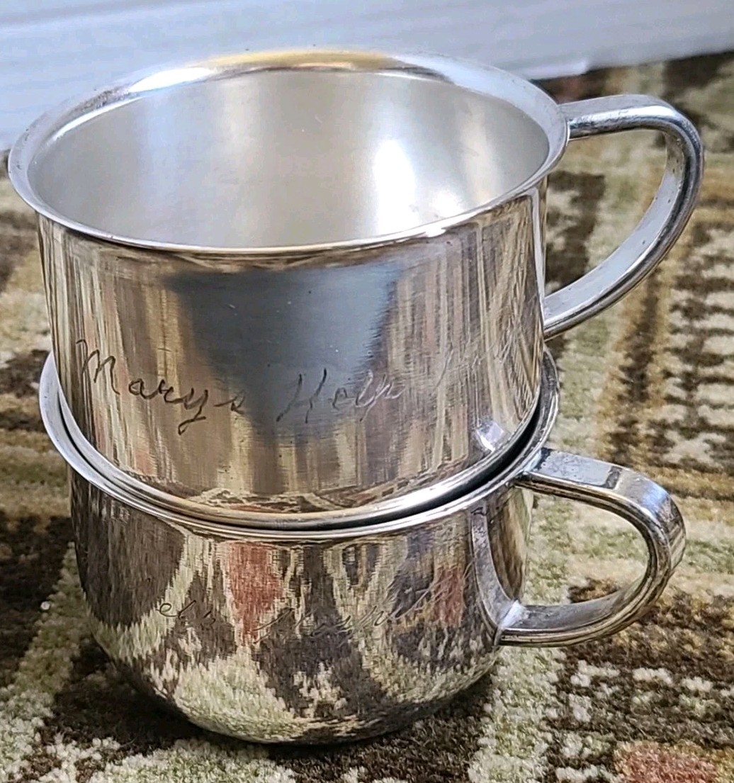 Lot 2 Antique Mary\'s Help Hospital Cups San Francisco CA Medical Oddity Macabre Lot 2 Antique Mary\'s Help Hospital Cups San Francisco CA Medical Oddity Macabre