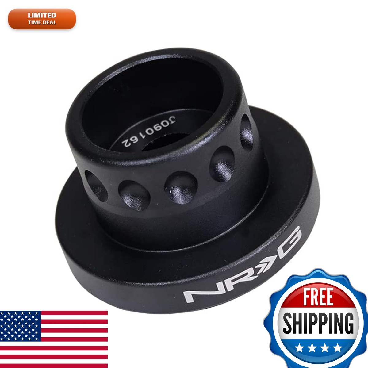 NRG Innovations NRG-SRK-RL140H Short Hub Adapter - Black Body NRG Innovations NRG-SRK-RL140H Short Hub Adapter - Black Body