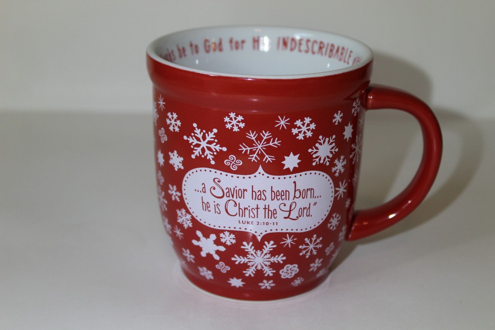 Lighthouse Christian Products Luke 2:10-11 14 oz Ceramic Coffee Mug
