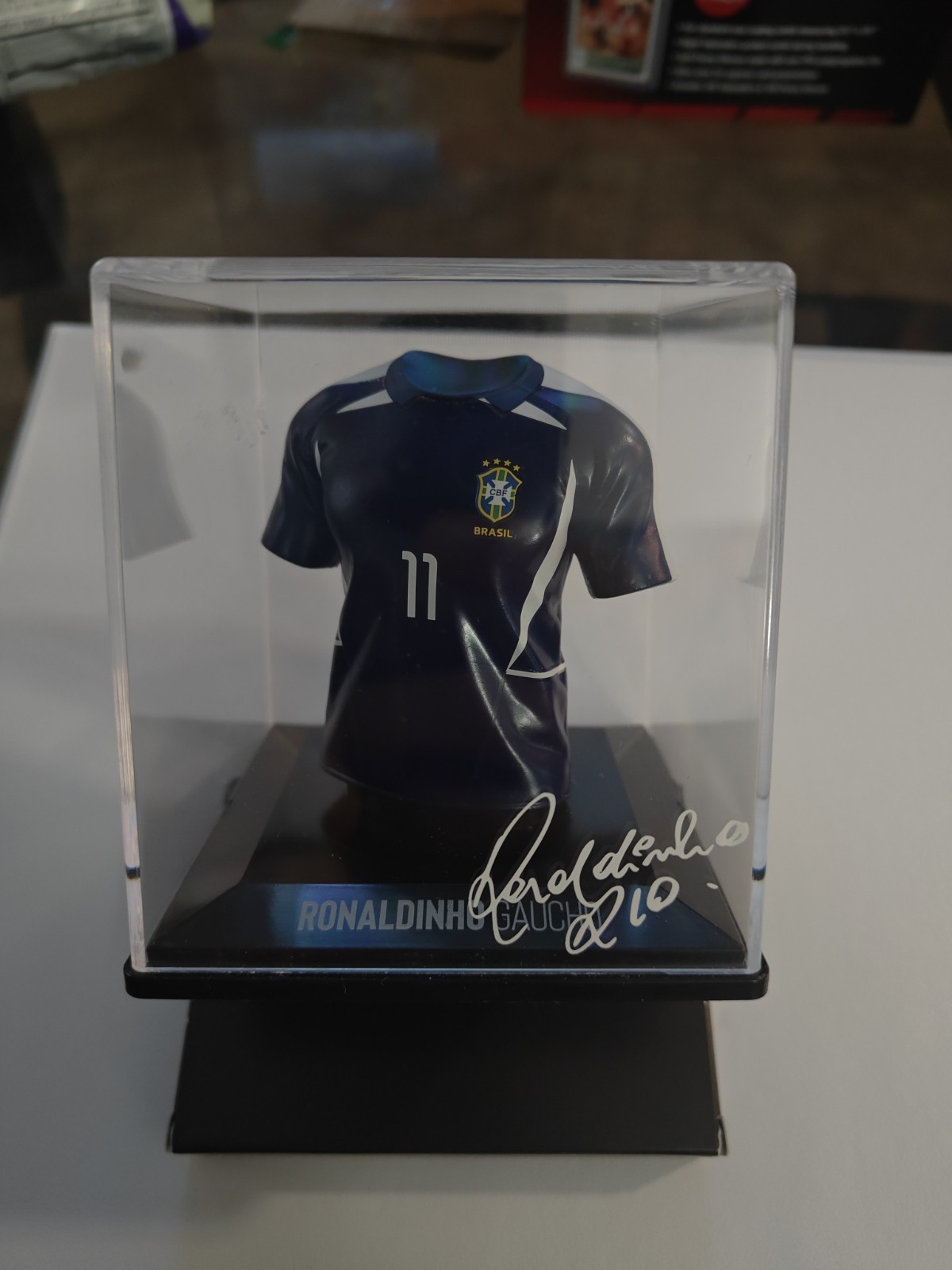 Fan Collex Brazil Ronaldinho Gaucho #11 2002 Away Soccer Jersey Whitout Box
