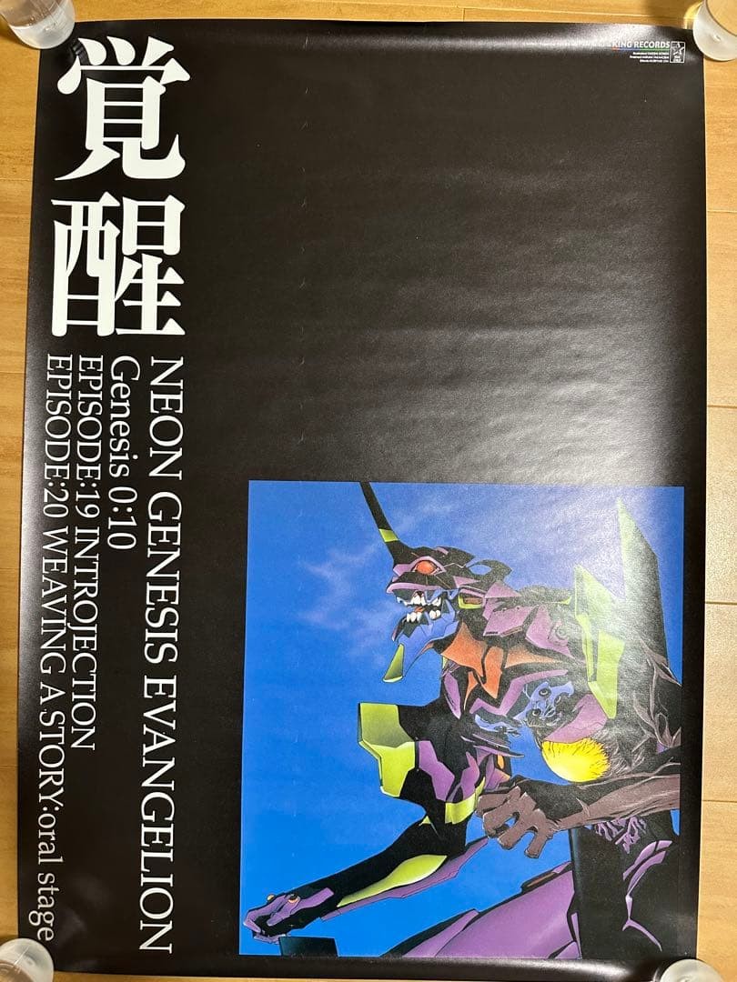 Neon Genesis Evangelion Awakening B2 Poster Genesis 0:10 Vintage