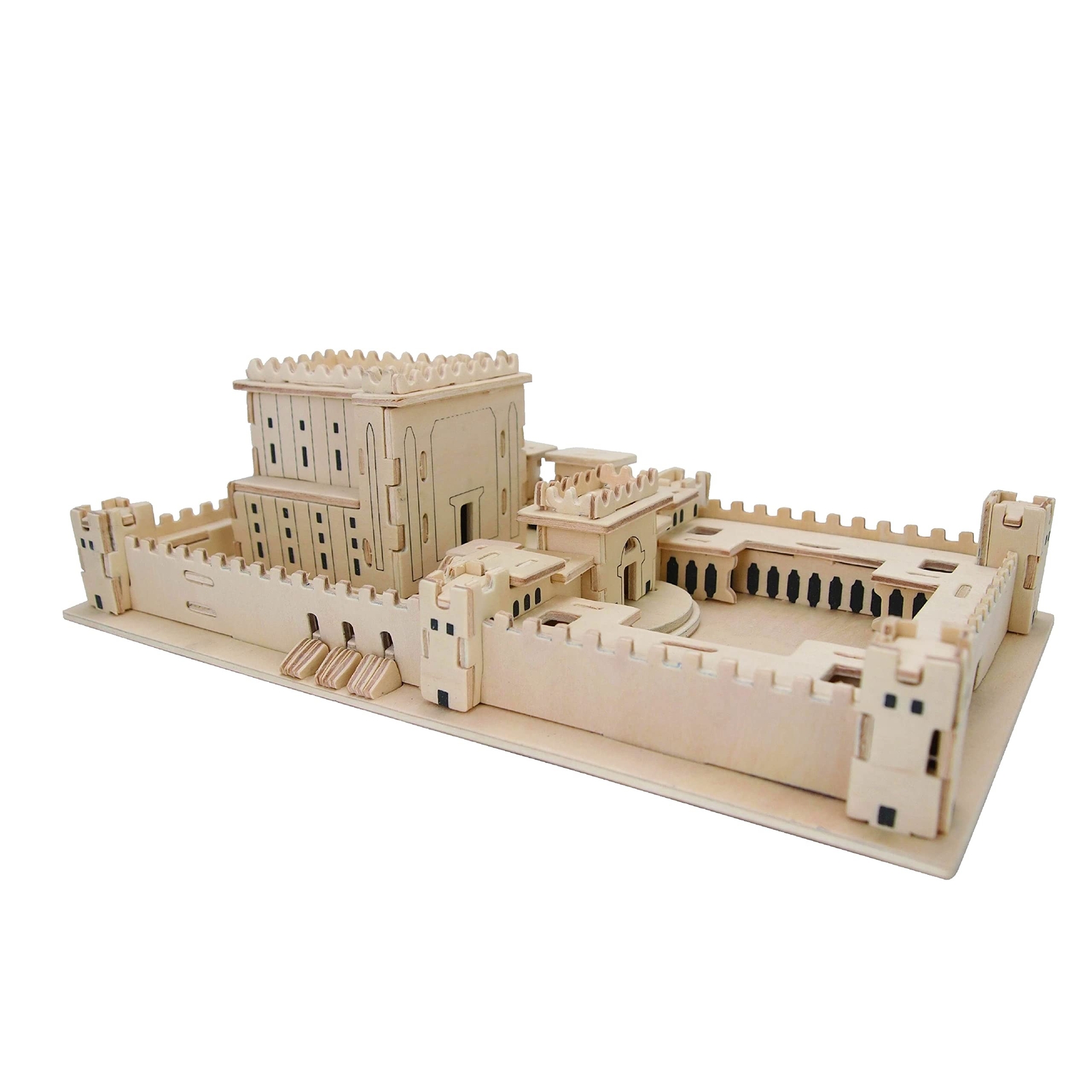 Wooden 3D Jerusalem Temple Model KIT Jewish Israeli Beit Hamikdash Replica Pu...