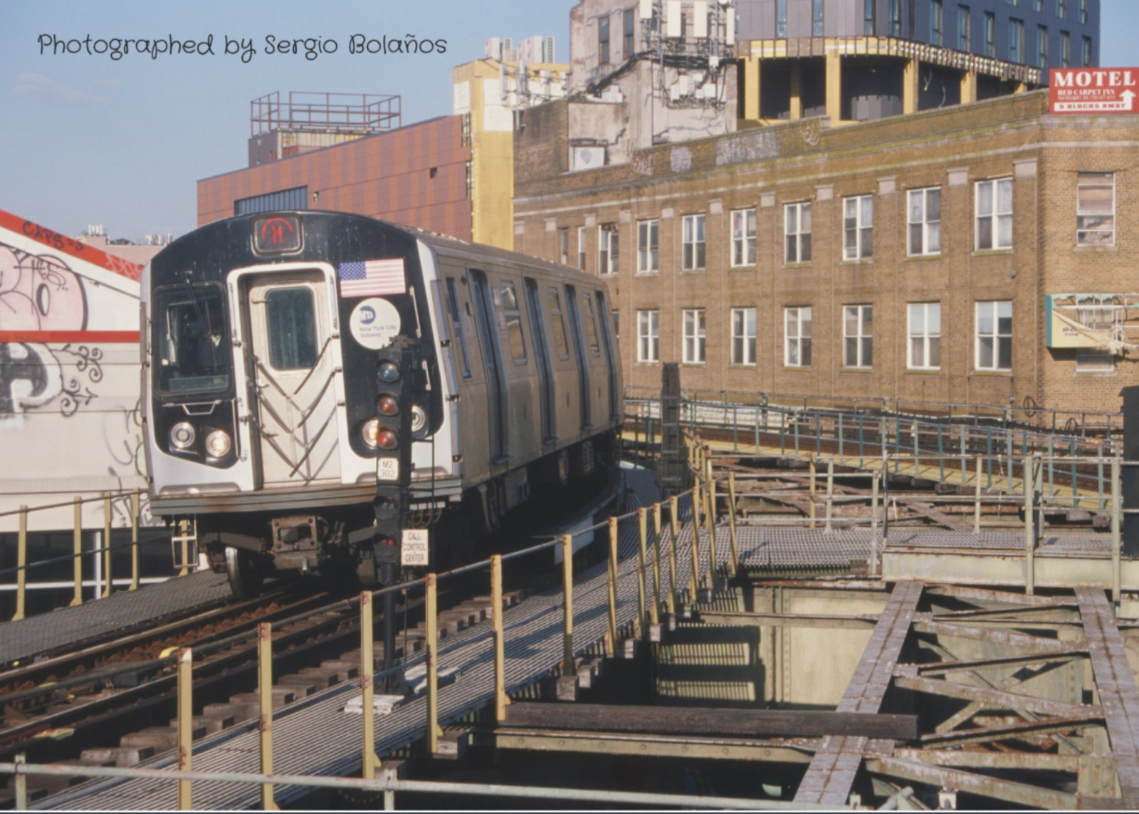 NYC Postcard Myrtle-Wyckoff Avs M Train Station