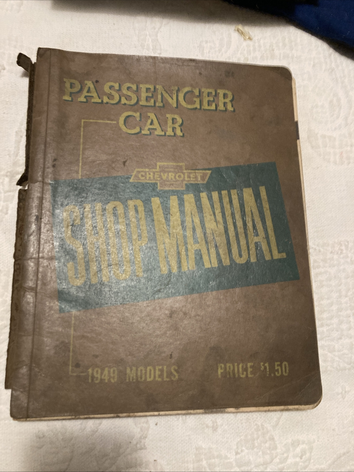 1949 GENUINE CHEVROLET CAR SHOP MANUAL & OWNERS BOOKLET