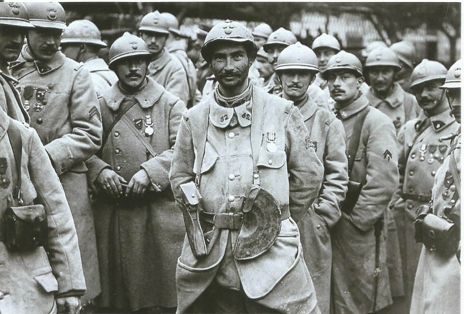 WW I - Allies Photo ** French Soldiers In Trench ** WW I - Allies Photo ** French Soldiers In Trench **