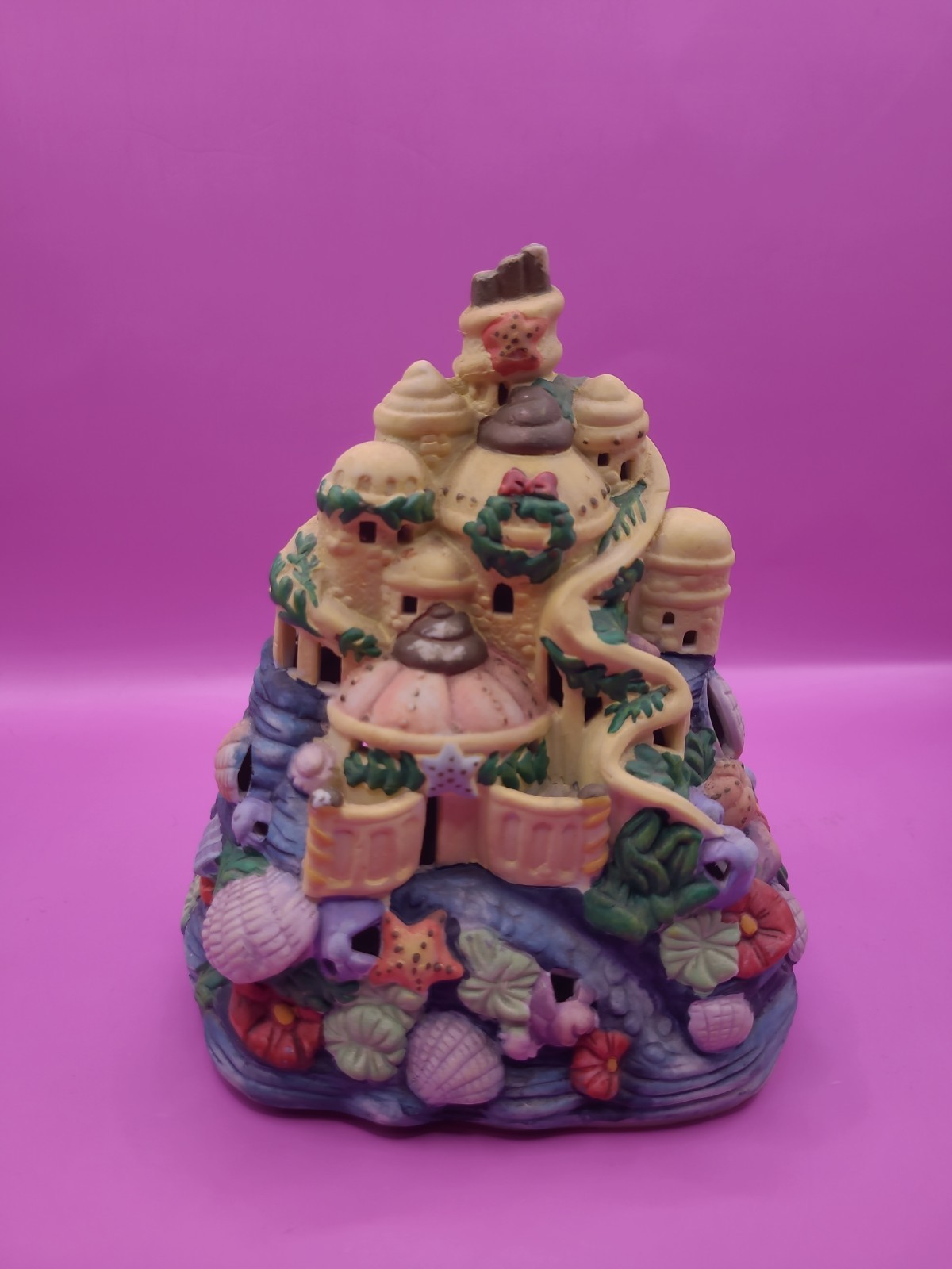 VTG DISNEY Ceramic Table Night Light Lamp LITTLE MERMAID Under the Sea READ VTG DISNEY Ceramic Table Night Light Lamp LITTLE MERMAID Under the Sea READ