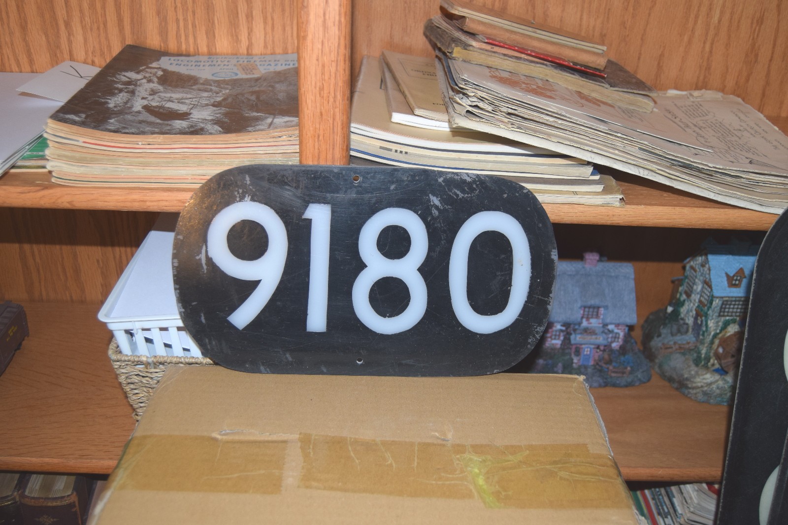 Penn Central Diesel Number Board 9180 SW 1200 former NYNH&H RR 640 First EMD