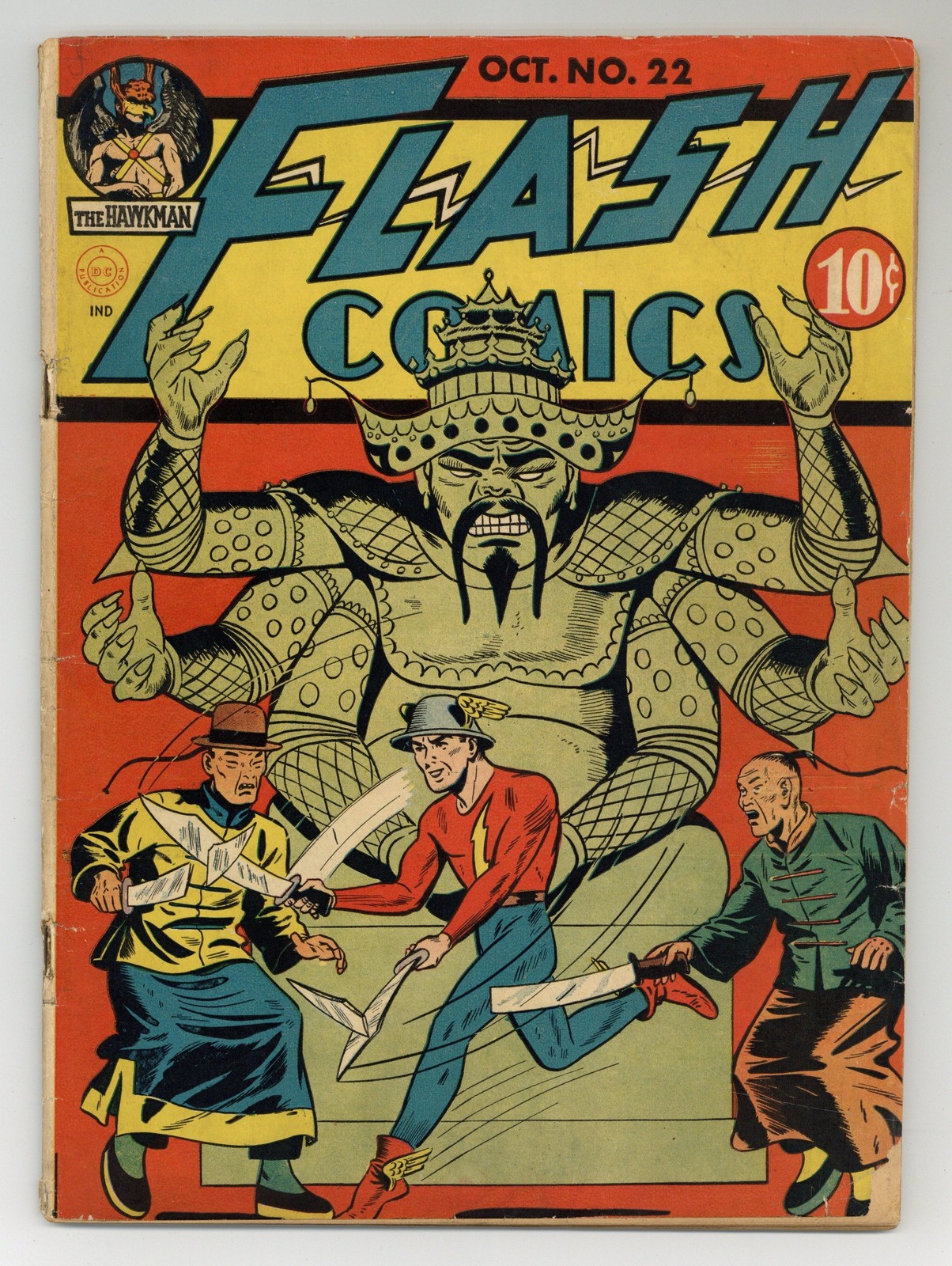 Flash Comics #22 GD+ 2.5 RESTORED 1941