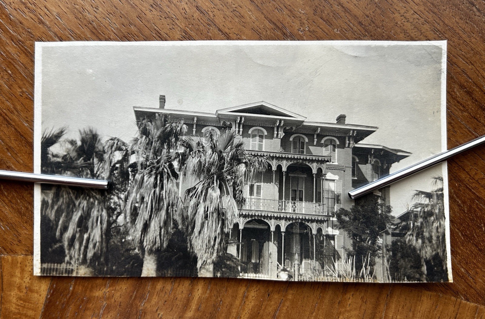 Antique 1910s Ashton Villa Galveston Texas Historic Brick Home Original Photo