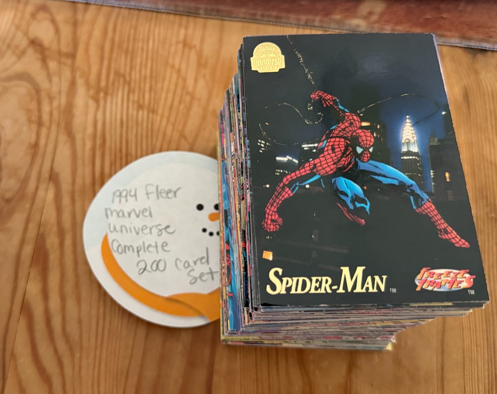 1994 Marvel Universe 5 Complete 200 Base Card Set w/ Spiderman Wolverine Venom 1994 Marvel Universe 5 Complete 200 Base Card Set w/ Spiderman Wolverine Venom