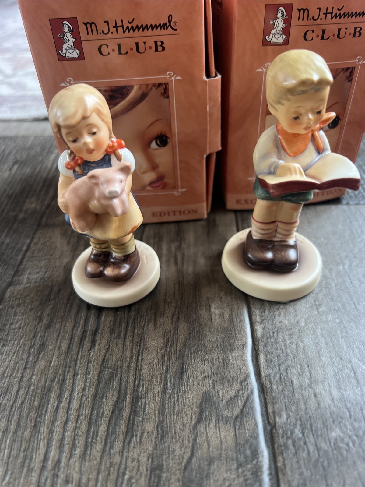 Goebel Hummel Lot Of 2 #1528 Honor Student #1382 Pigtails