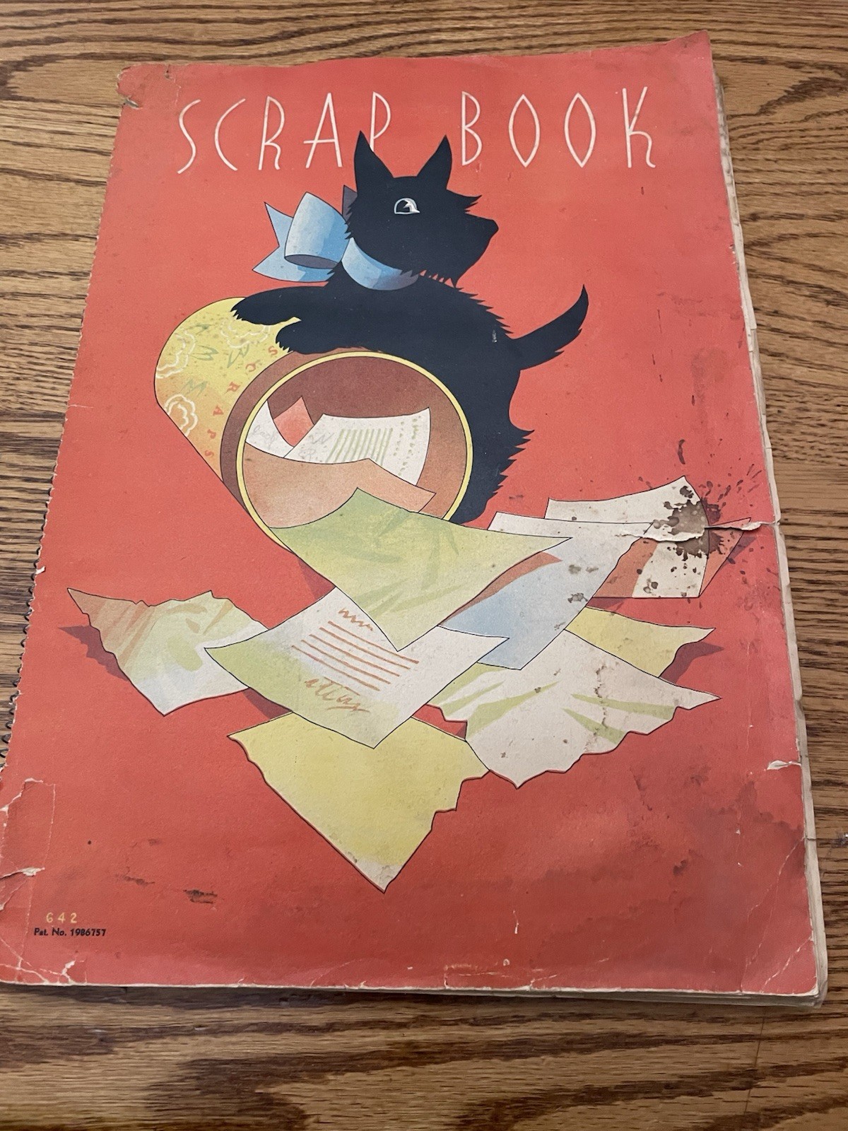 Vintage 1937 Scrapbook Homemade Vintage 