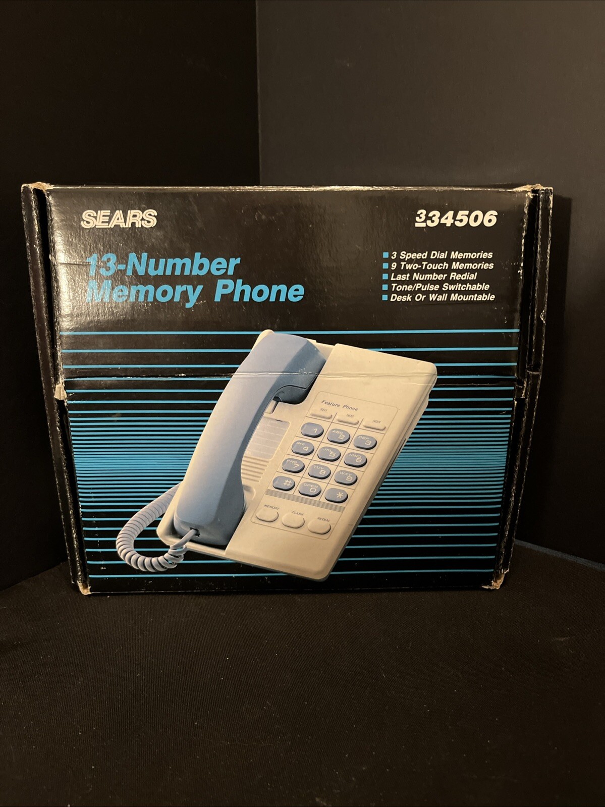 NEW, NOS NOB Vintage SEARS 13 Number Memory Phone New Old Stock Model #334506