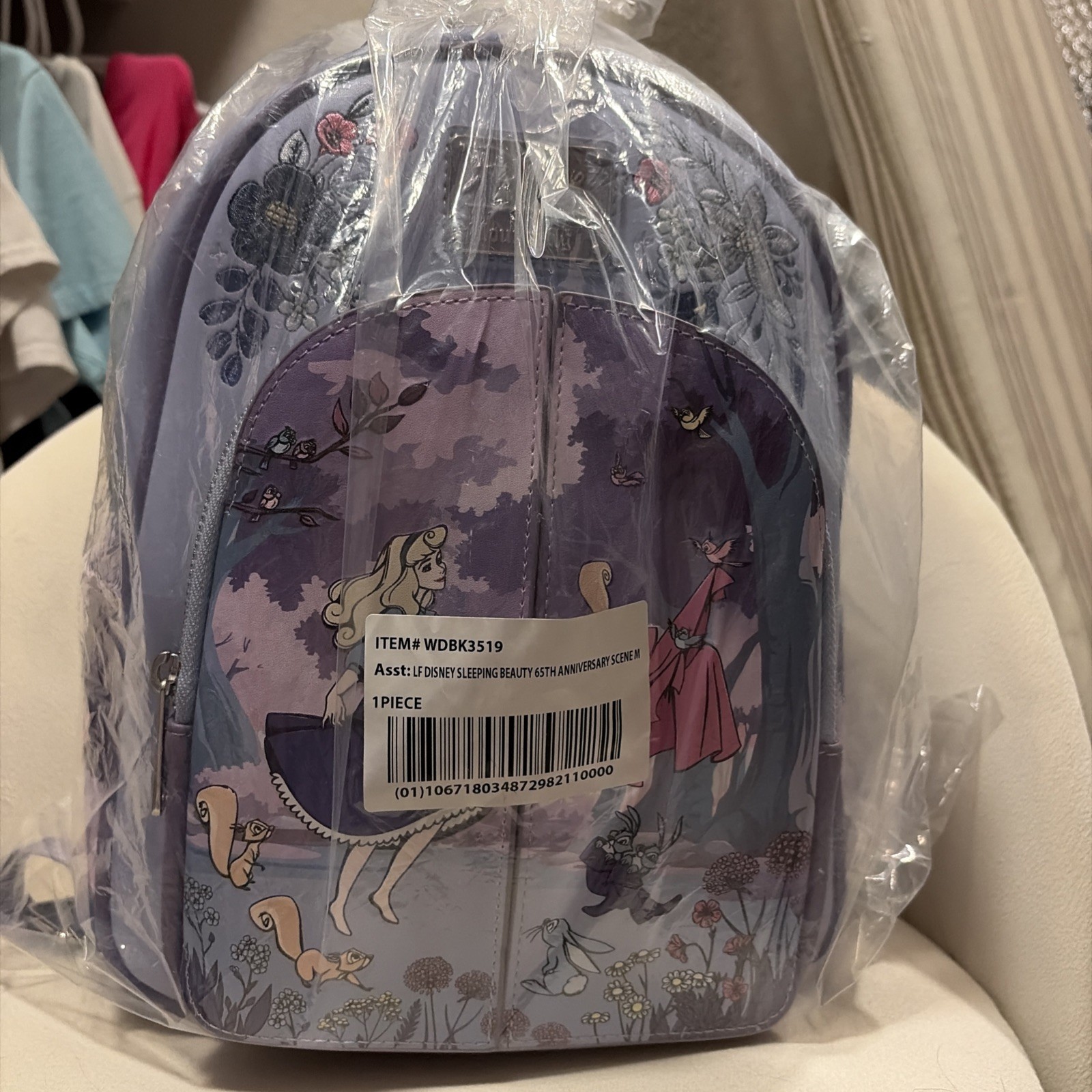 Loungefly Disney Sleeping Beauty 65th Anniversary Purple Backpack Loungefly Disney Sleeping Beauty 65th Anniversary Purple Backpack