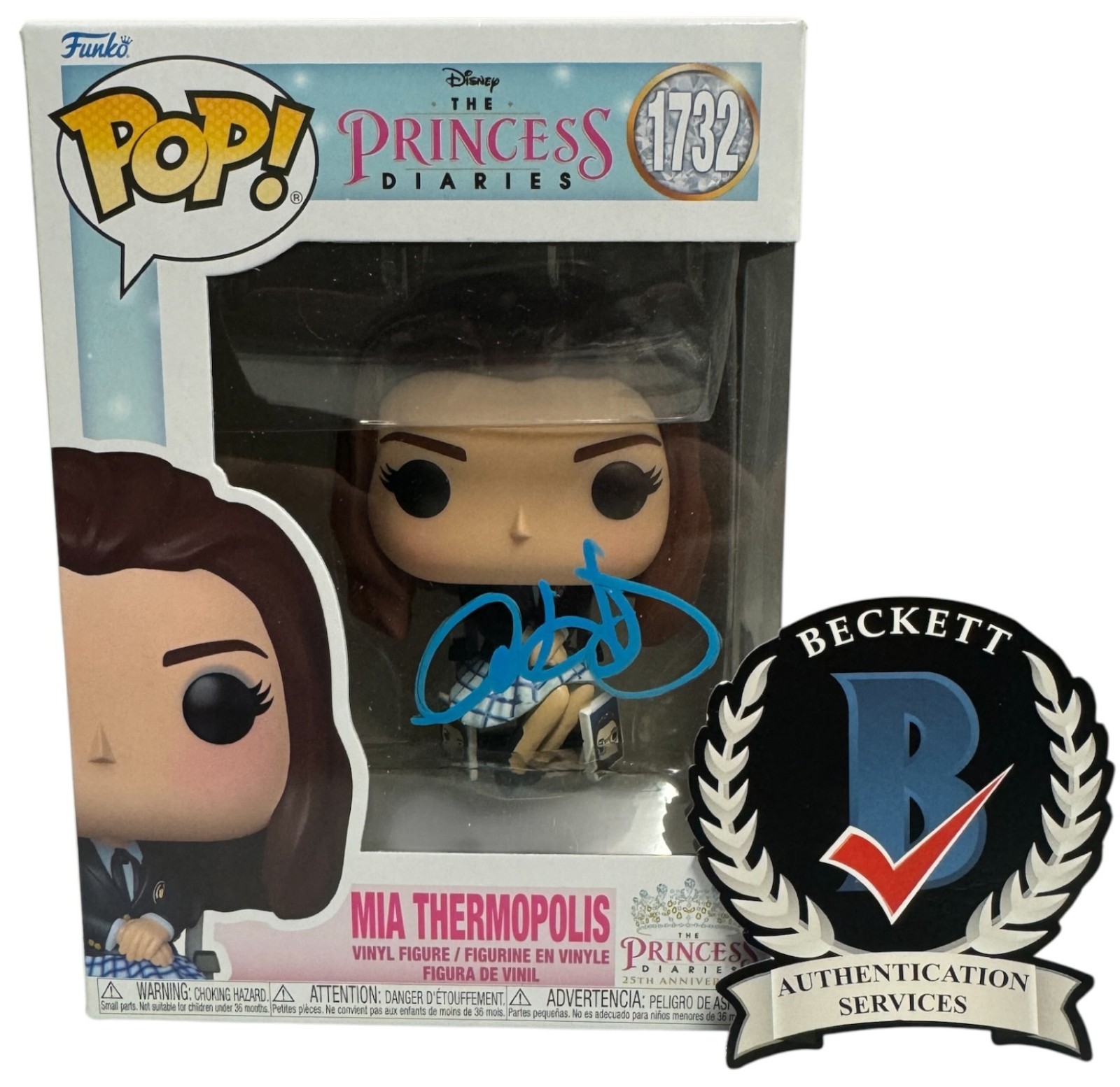 Anne Hathaway Signed Autograph The Princess Diaries Funko Pop 1732 Beckett Bas Anne Hathaway Signed Autograph The Princess Diaries Funko Pop 1732 Beckett Bas