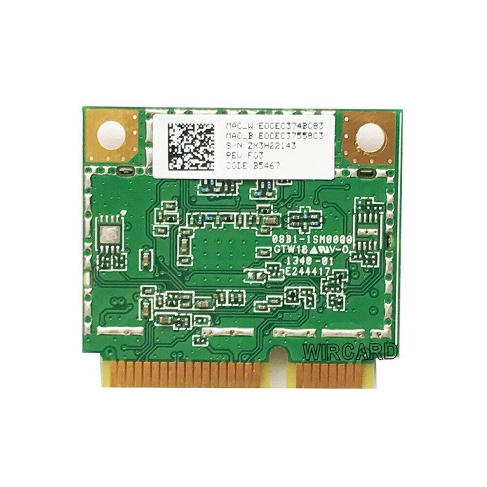 2.4G/5G Dual Band 300Mbps Mini PCI-E Wireless Adapter Bluetooth-compatible 4.0
