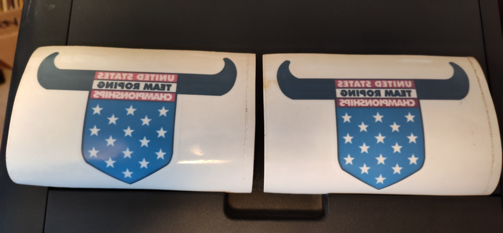 UNITED STATES TEAM ROPING CHAMPIONSHIPS DECAL SET OF 2 3 UNITED STATES TEAM ROPING CHAMPIONSHIPS DECAL SET OF 2 3