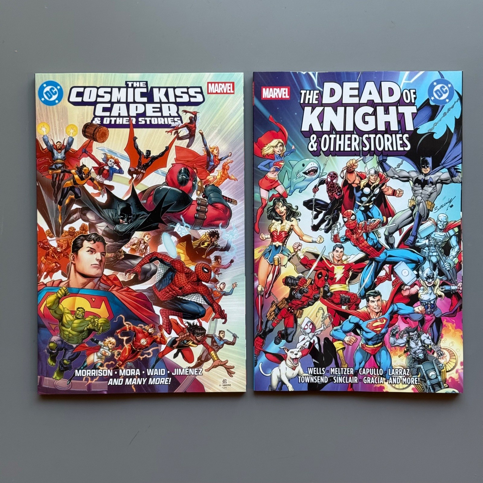 DC Marvel Crossover TPB Set Cosmic Kiss Caper Dead of Knight Spider-Man Batman