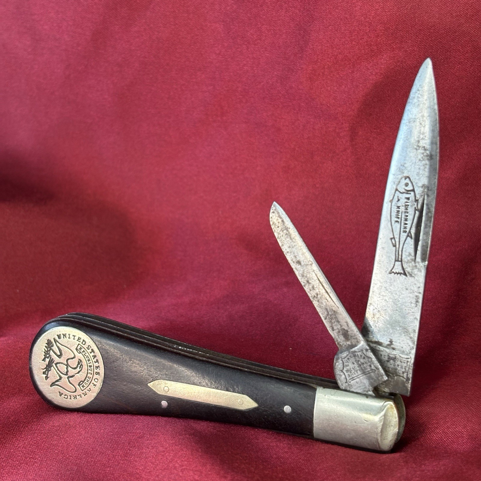 Antique Sheffield Pocket Knife Eyre Ward & Co Sheaf Works Fisherman’s 1850s Antique Sheffield Pocket Knife Eyre Ward & Co Sheaf Works Fisherman’s 1850s