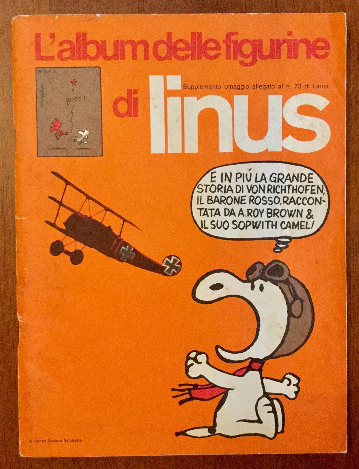 1971 LINUS FIGURINE ALBUM EMPTY - EXCELLENT CONDITION 1971 LINUS FIGURINE ALBUM EMPTY - EXCELLENT CONDITION