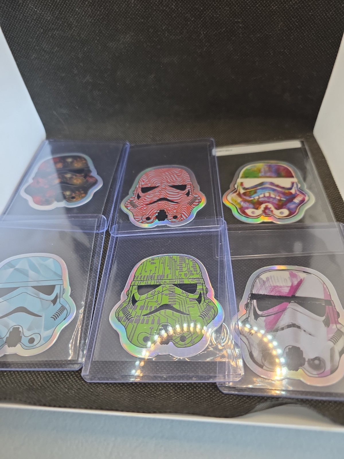 2026 Topps Chrome Star Wars Stormtrooper Command Helmet Refractors 9 Different 2026 Topps Chrome Star Wars Stormtrooper Command Helmet Refractors 9 Different