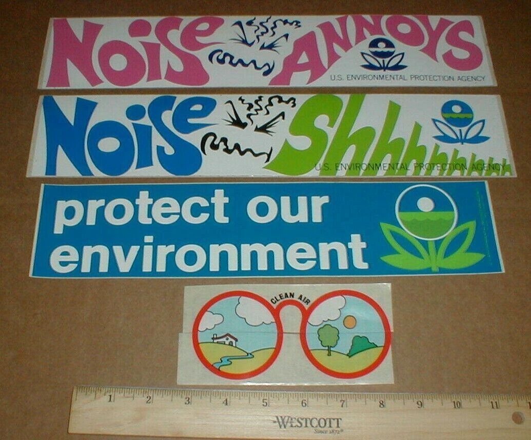 4 vtg 1972 ecology Noise Annoys Pollution hippie humor 13