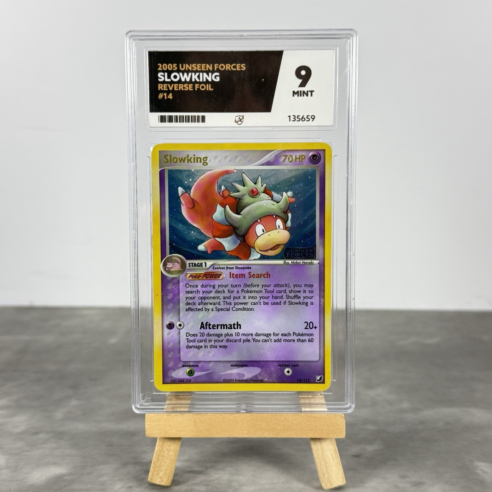 ACE 9 - Slowking 14/115 Reverse Foil - Unseen Forces 2005 (POP 2)