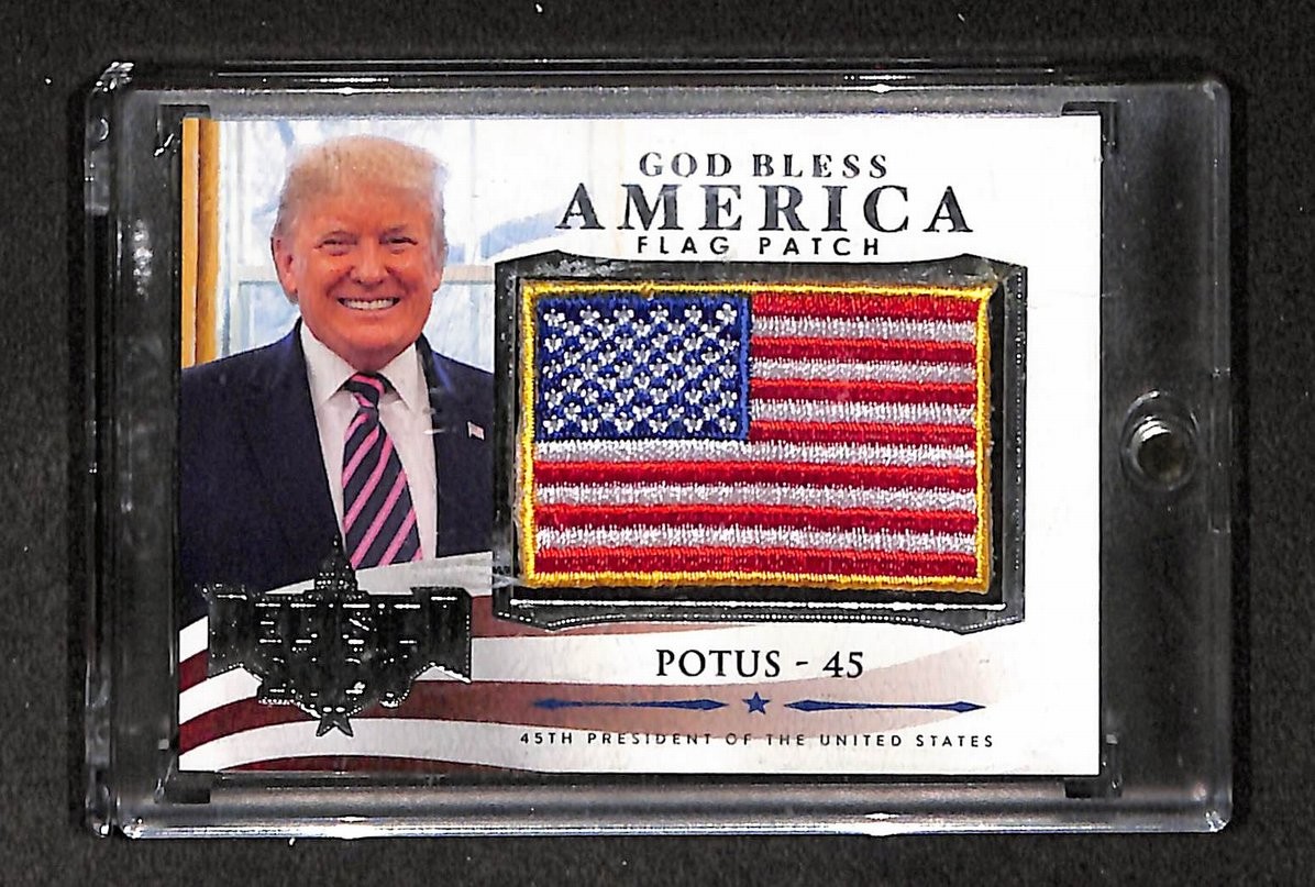 Decision 2020 God Bless America Flag Patch Card GBA 62 Donald Trump 211446
