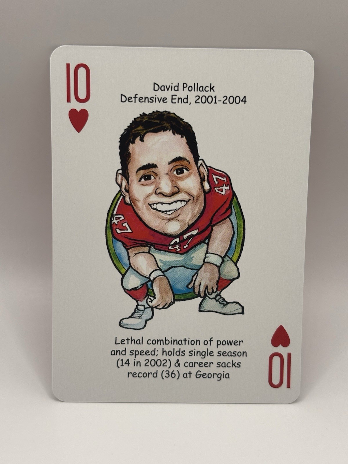 David Pollack Georgia Football Hero Decks Playing Card NM David Pollack Georgia Football Hero Decks Playing Card NM