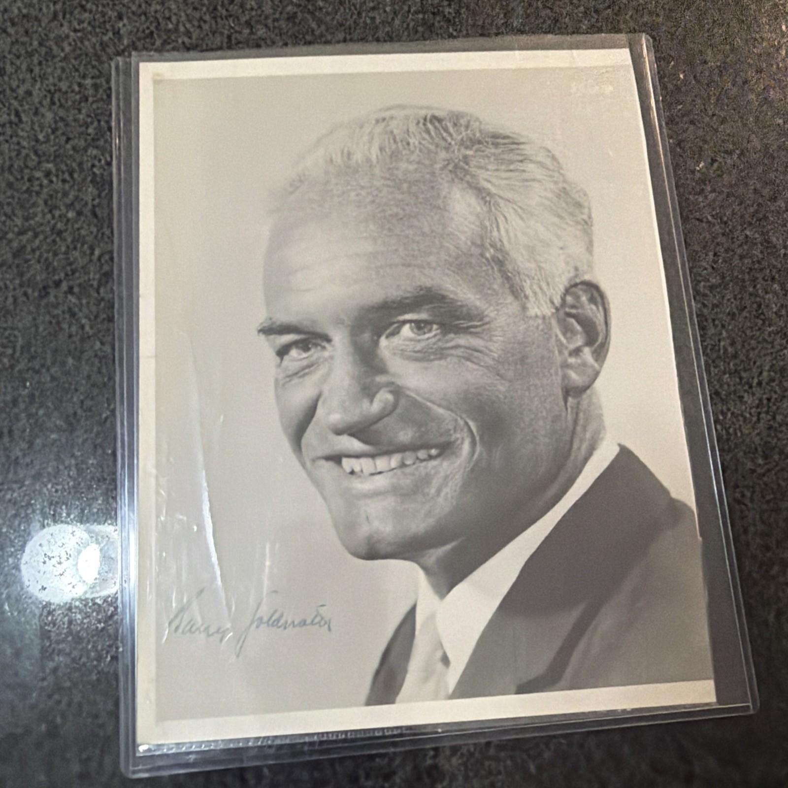 Barry Goldwater Signed Photo - Autographed 8x10 B/W Portrait - 1964 Republican Barry Goldwater Signed Photo - Autographed 8x10 B/W Portrait - 1964 Republican