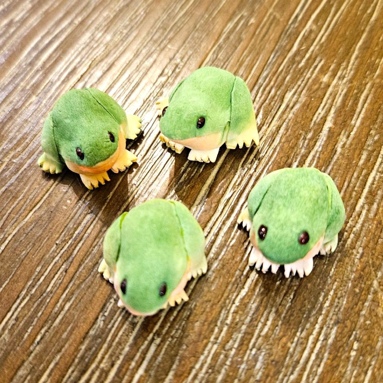 Vintage Handmade Rare Mushroom Frogs