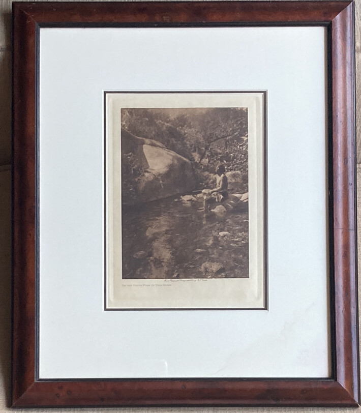 On The South Tule River Reservation Edward Curtis 1924 Photogravure On Tissue On The South Tule River Reservation Edward Curtis 1924 Photogravure On Tissue