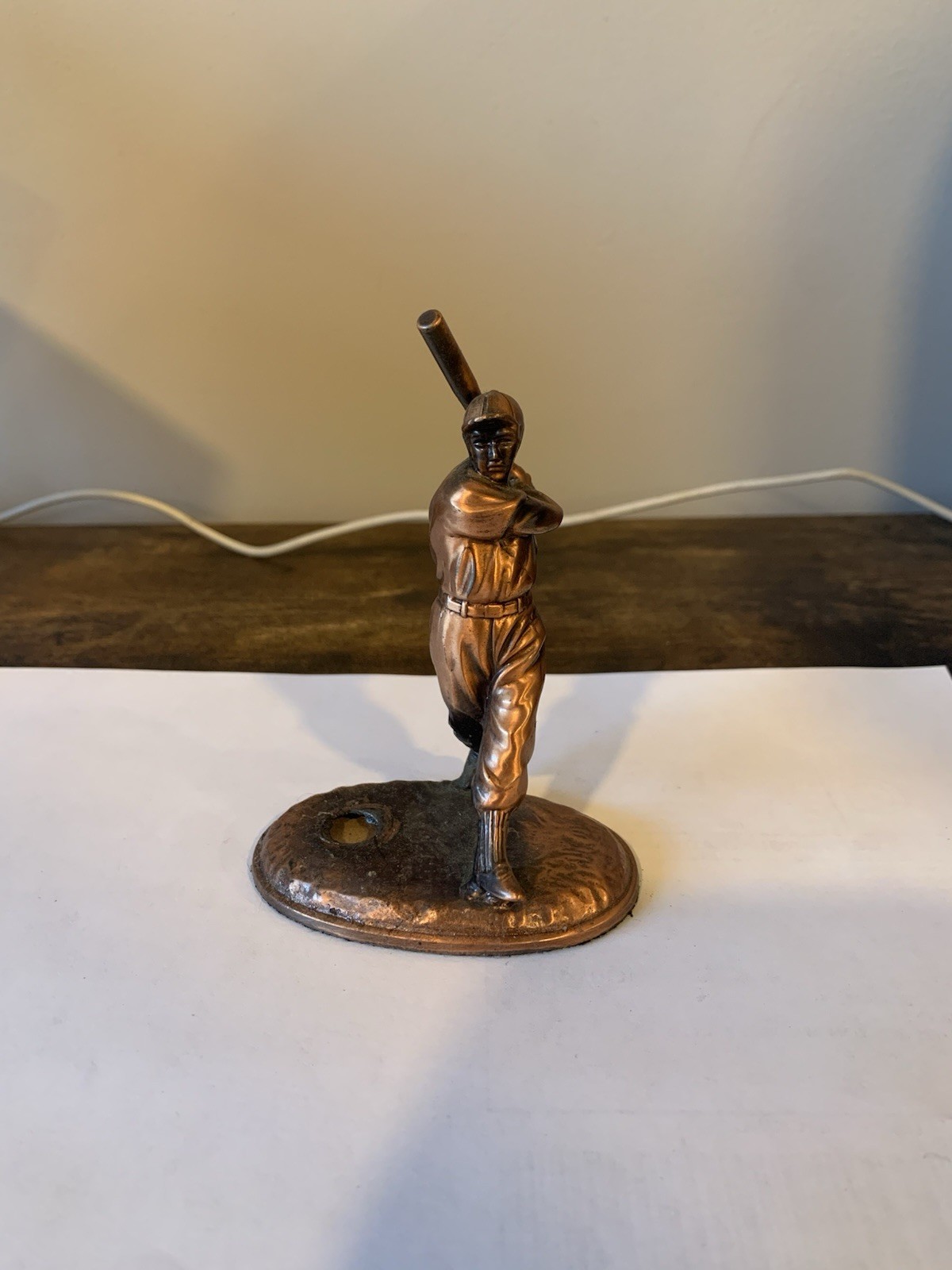 Vintage 1950 Baseball Player Figure Pipe Rest SpoonRest Made in Japan MidCentury