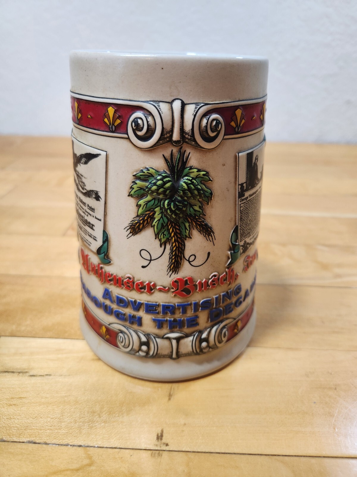 Budweiser Anheuser Busch Advertising Through The Decades Stein 1911-1915 00602