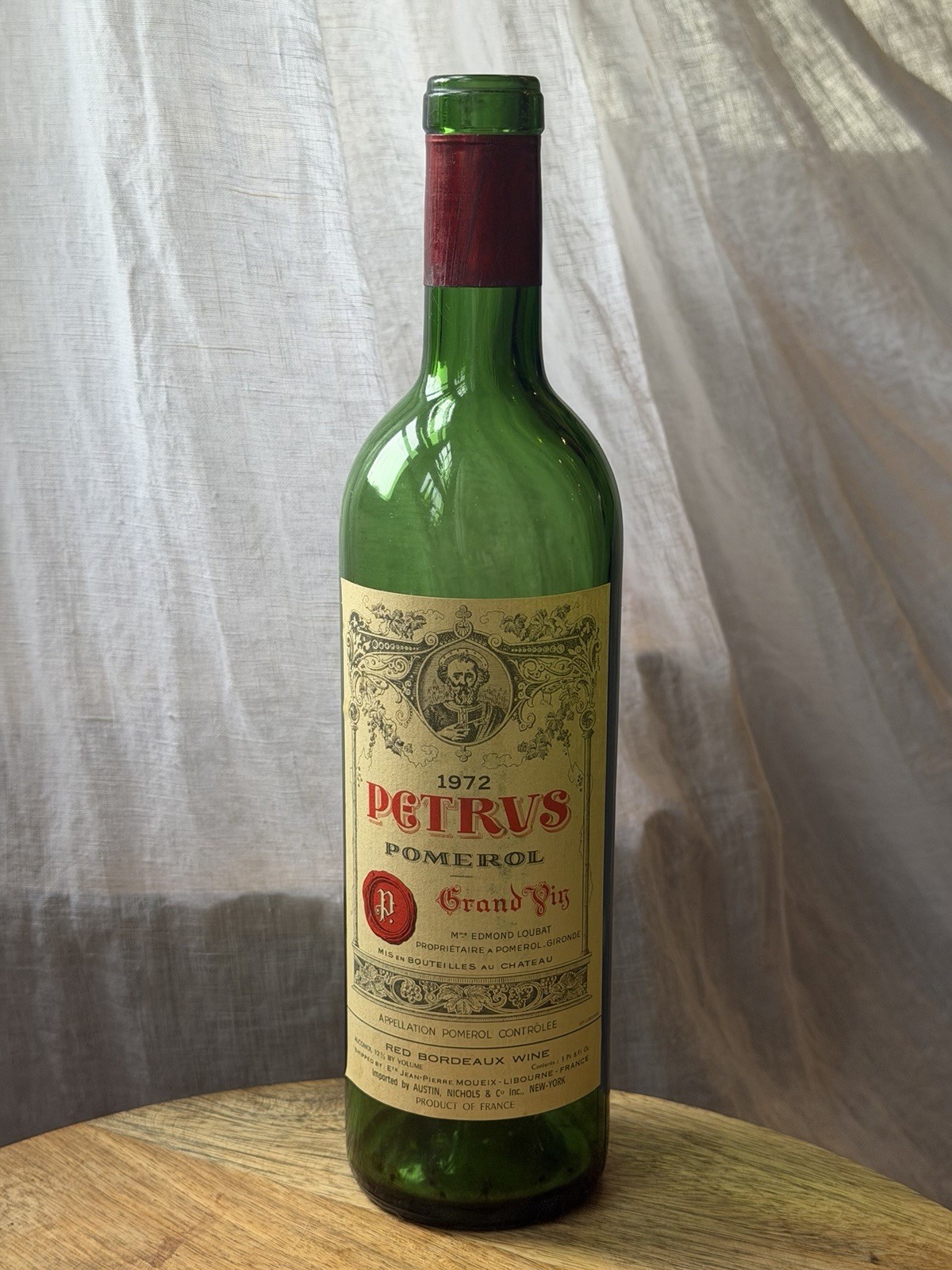 EMPTY Petrus 1972 Pomerol Grand Vin Pomerol
