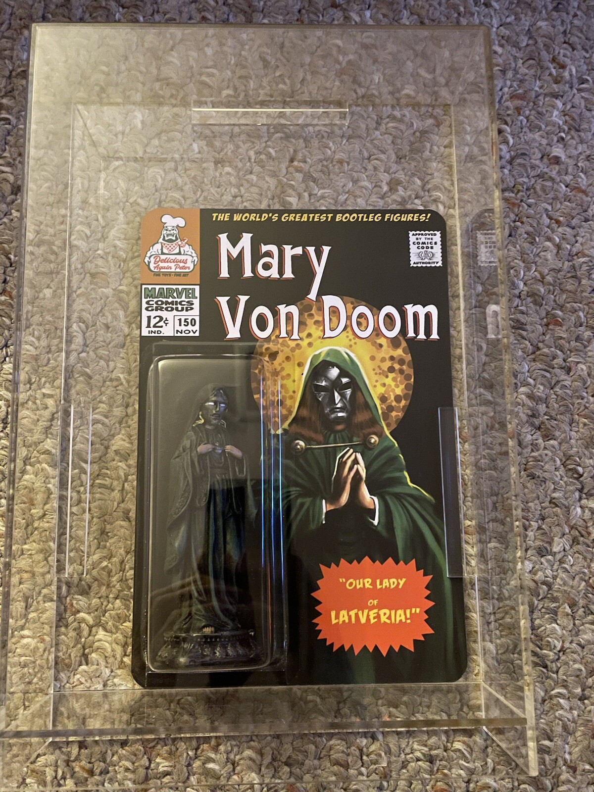 Delicious Again Peter Mary Von Doom 6” custom Figure Rare.