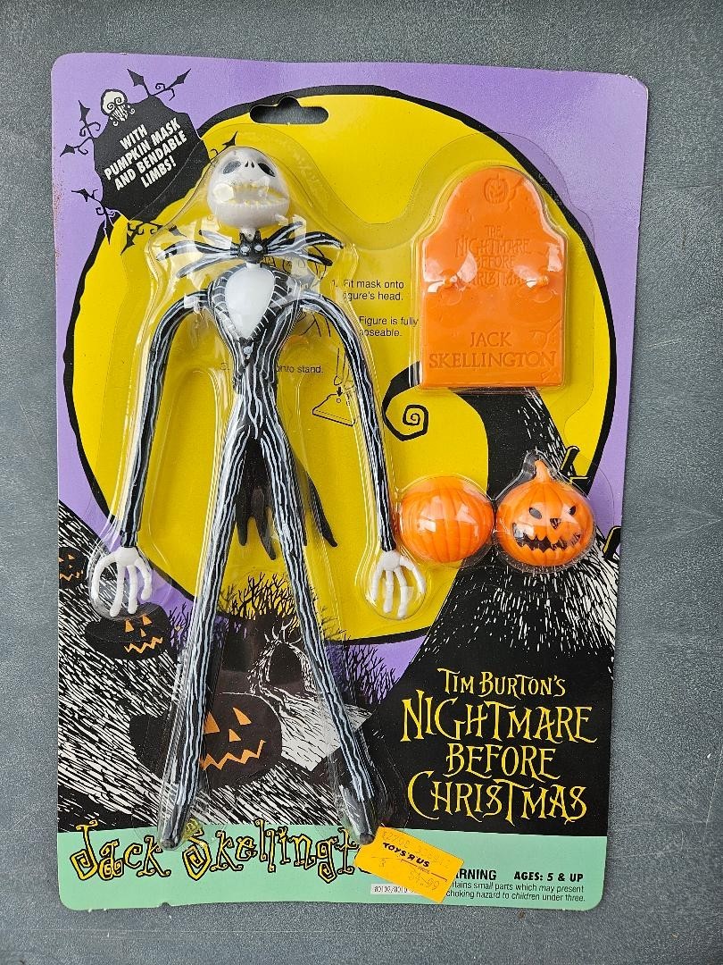 Jack Skellington - The Nightmare Before Christmas - Vintage 1993 Hasbro action Jack Skellington - The Nightmare Before Christmas - Vintage 1993 Hasbro action
